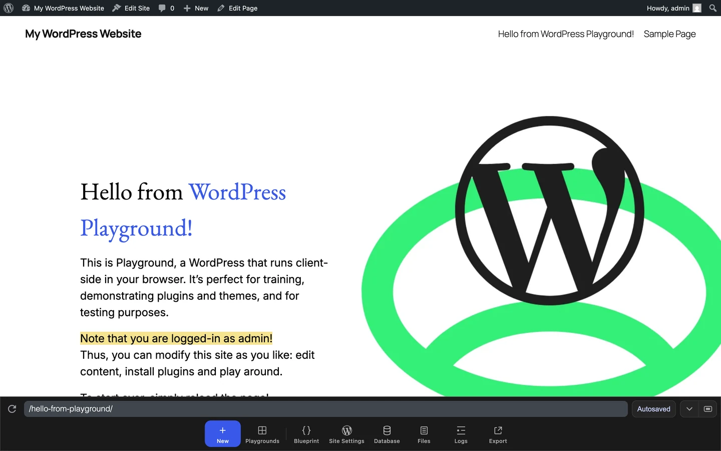 The full-width Dock layout