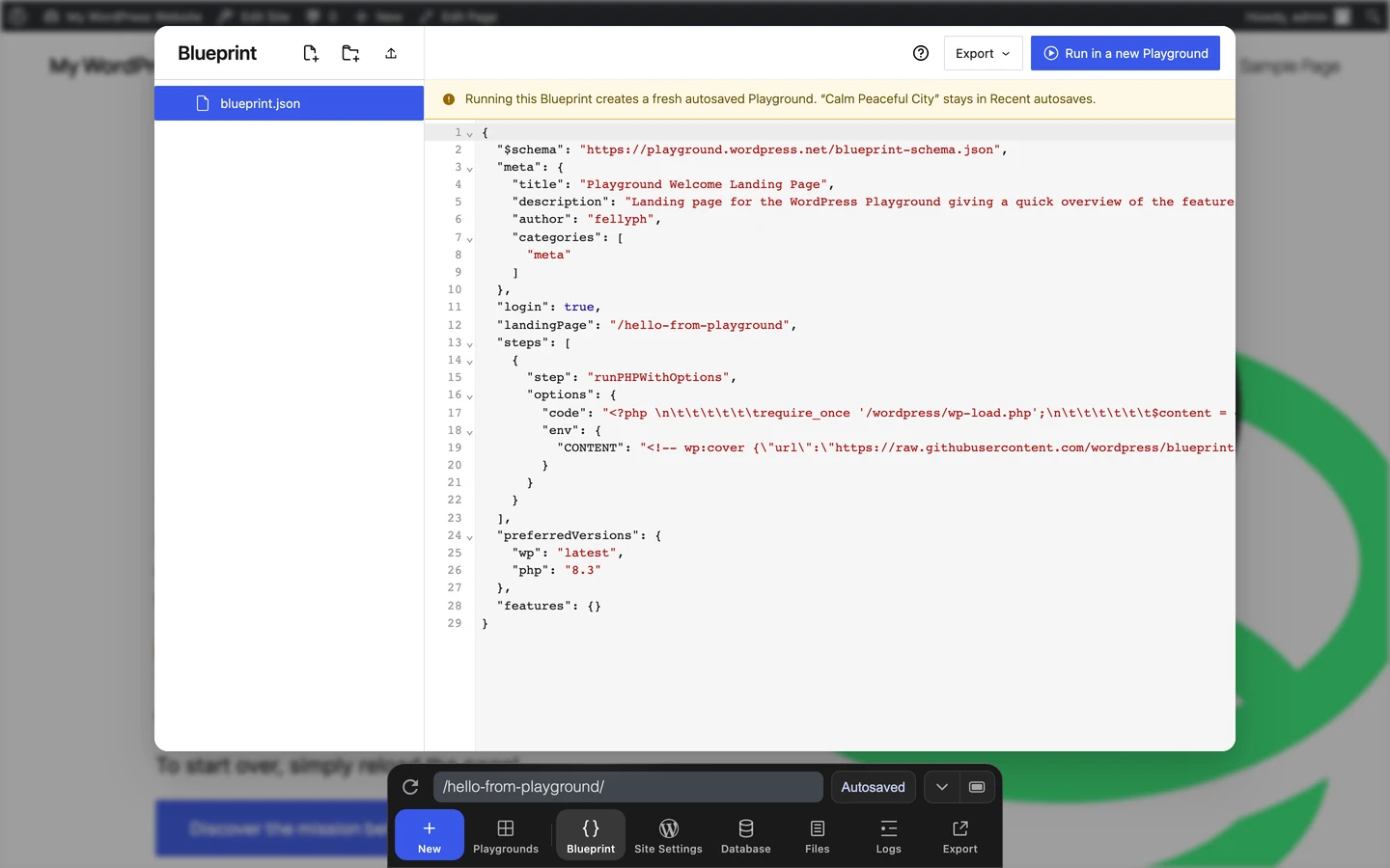 The Blueprint editor pane